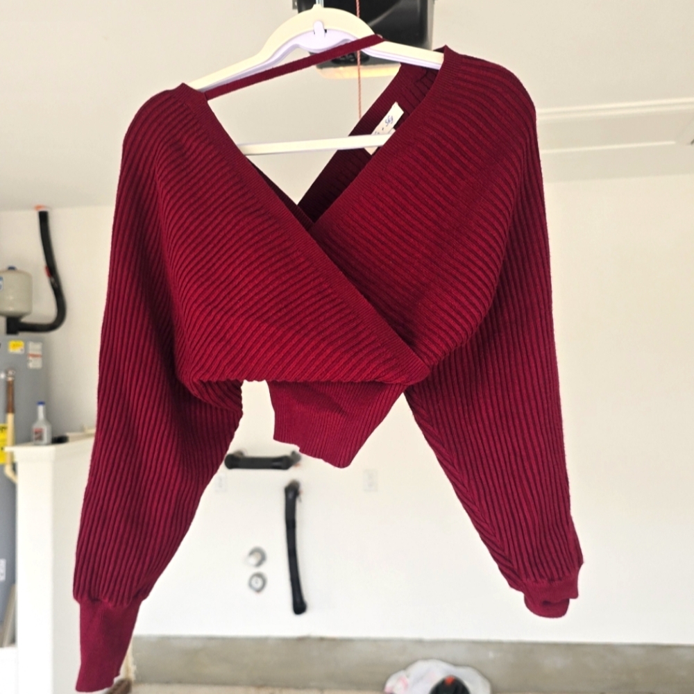 Elegant Burgundy Sweater